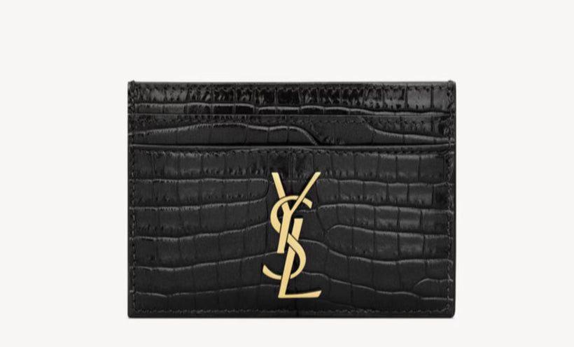BUNDLE: Borsa Jacquemus Le Bambino Long Black; Porta Carte Saint Laurent Black Cocco