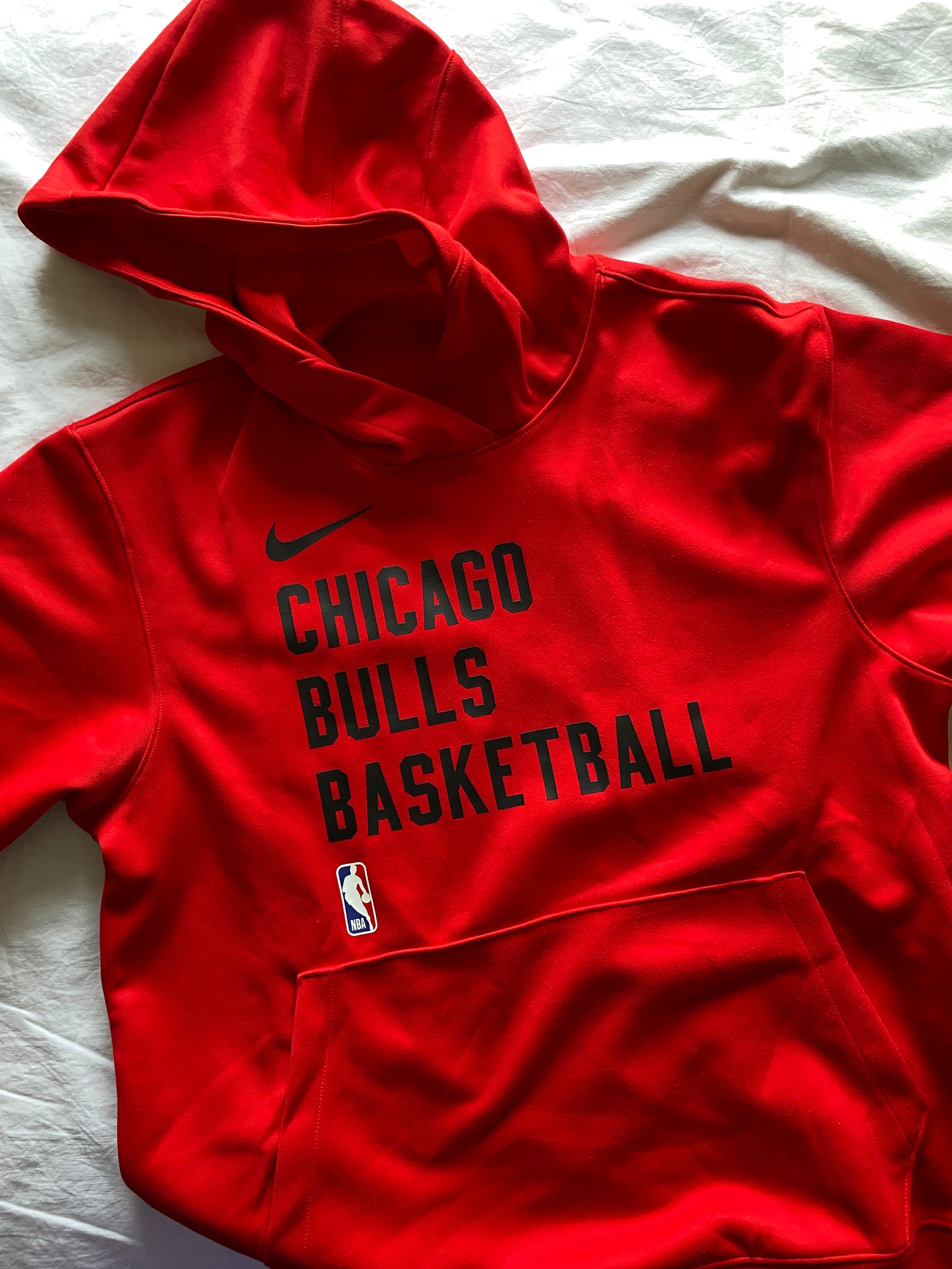 Nike Basketball NBA Chicago Bulls spotlight hoodie in red