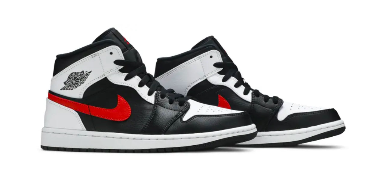 Jordan 1 Mid 'chile red white'