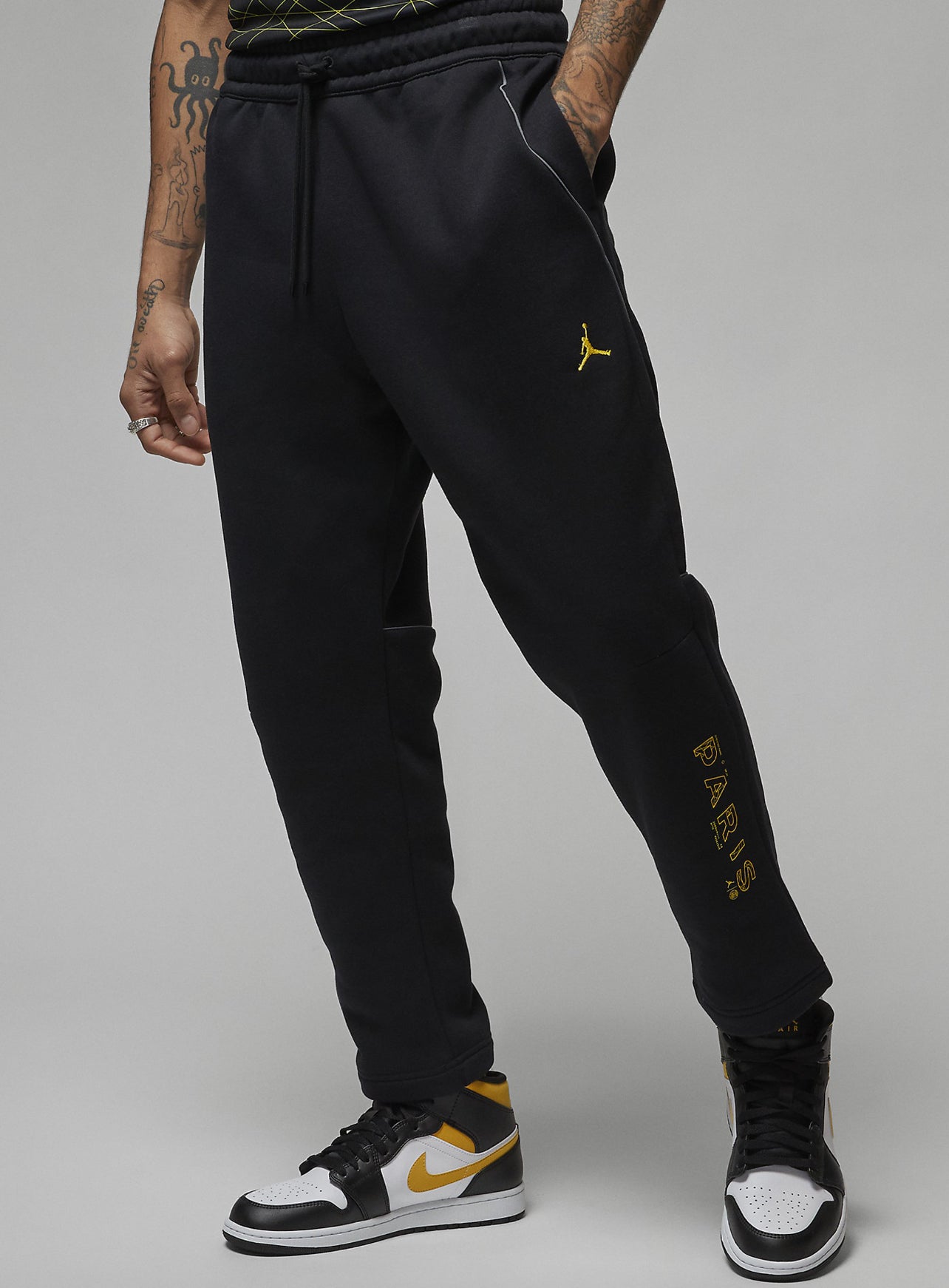 Jordan X PSG Fleece Pant ‘black tour yellow’