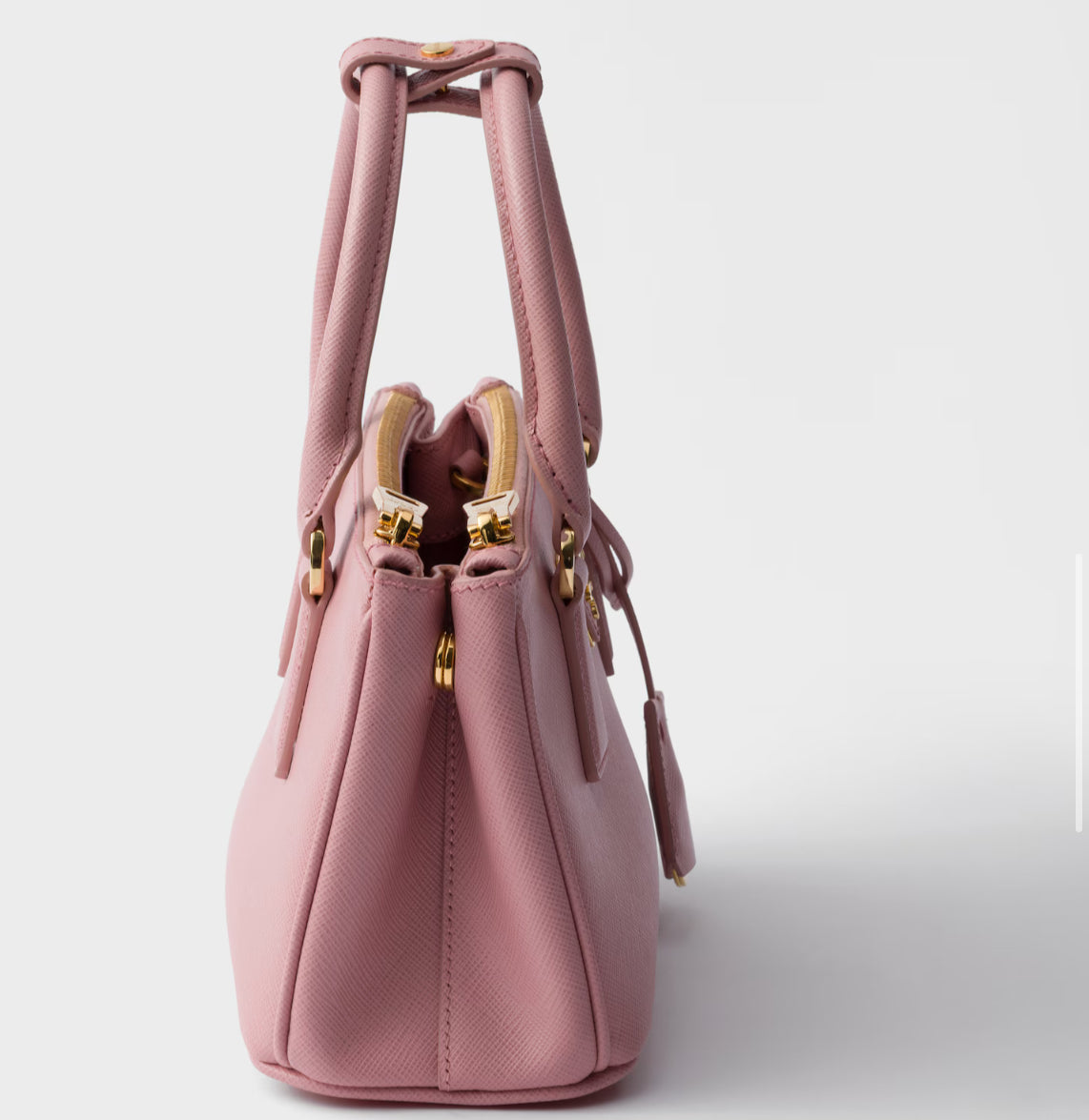 Borsa Prada Galleria mini in saffiano pink