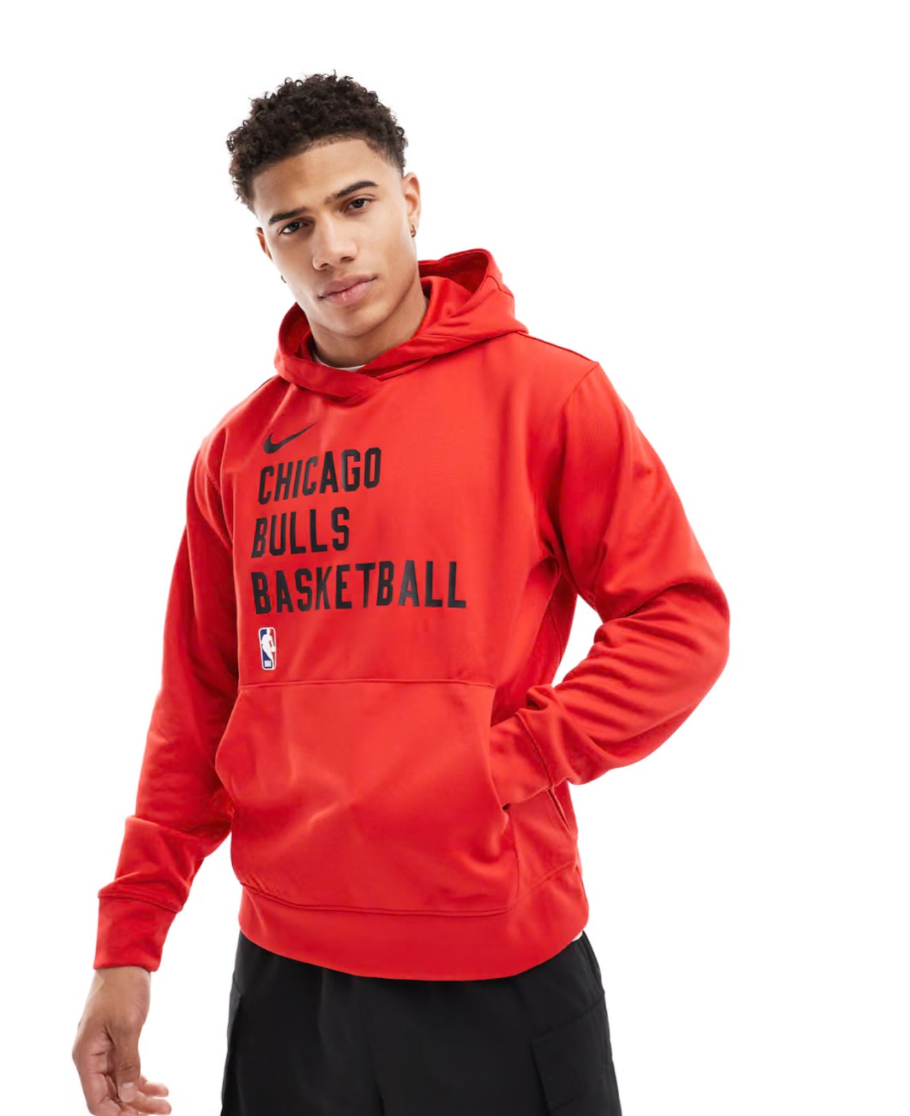 Nike Basketball NBA Chicago Bulls spotlight hoodie in red