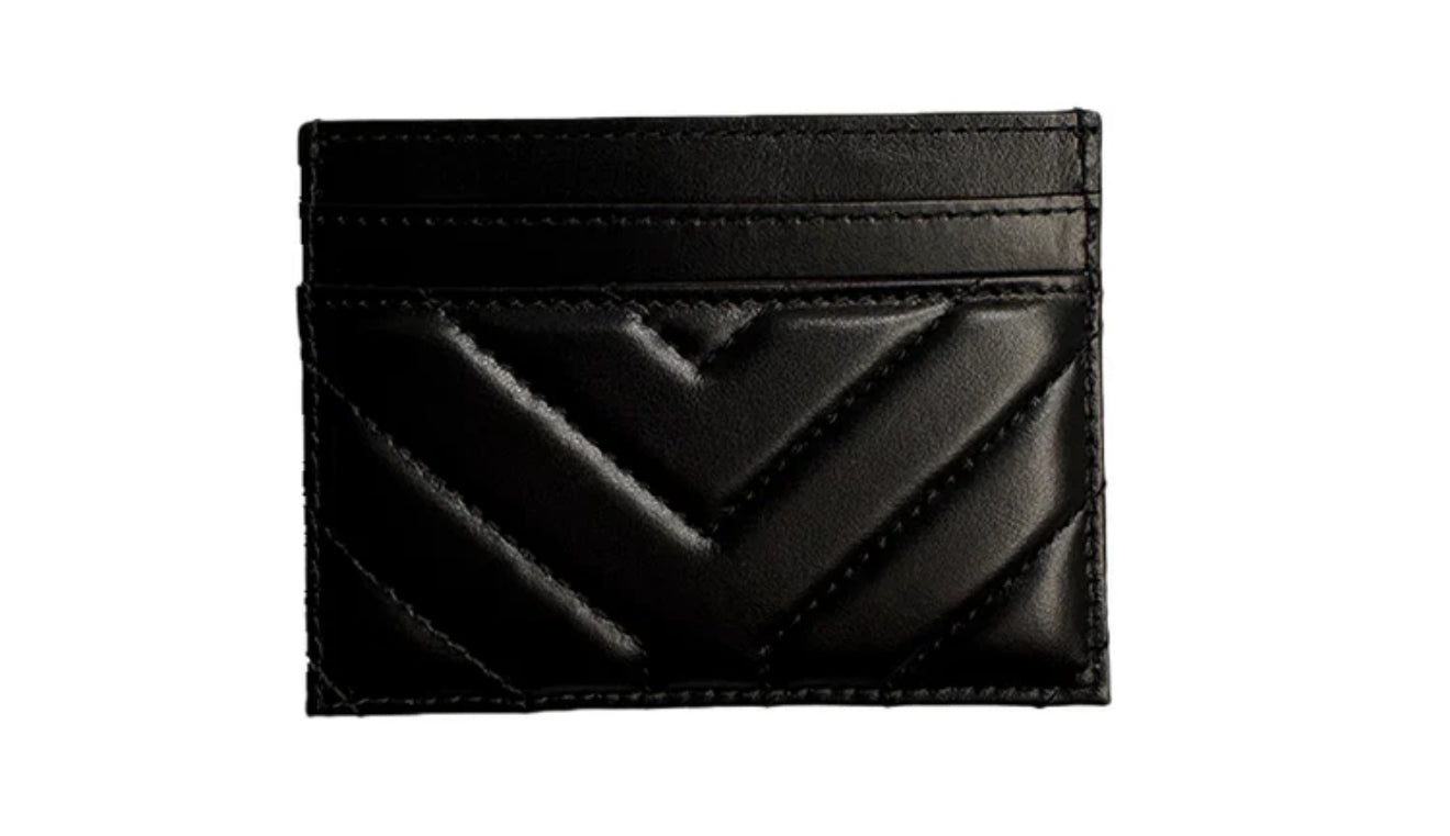 SAINT LAURENT PARIS CARD CASE CASSANDRE LAMBSKIN