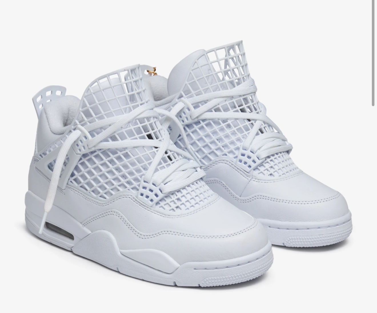 Jordan 4 RETRO Net ‘White metallic gold’