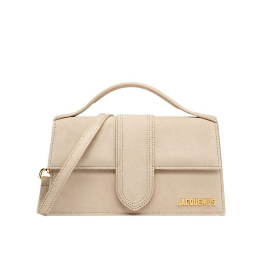 JACQUEMUS Le Grand Bambino dark beige nabuk