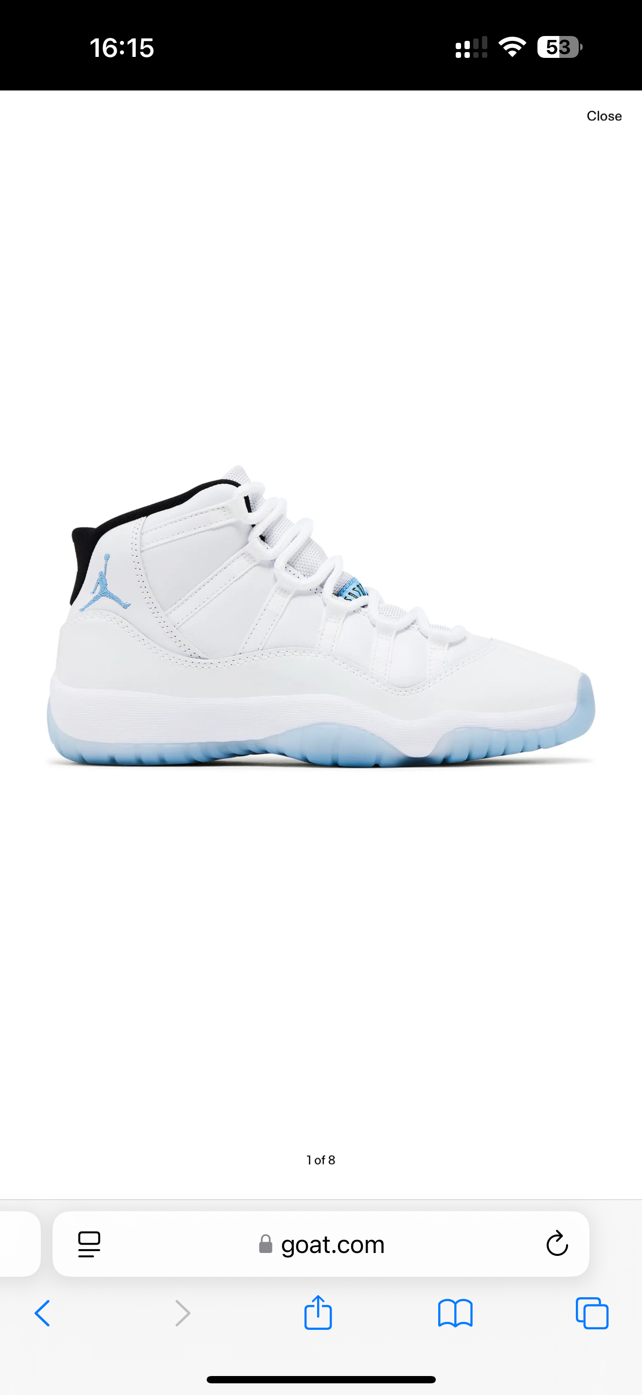 Jordan 11 'legend blue' gs (2024)