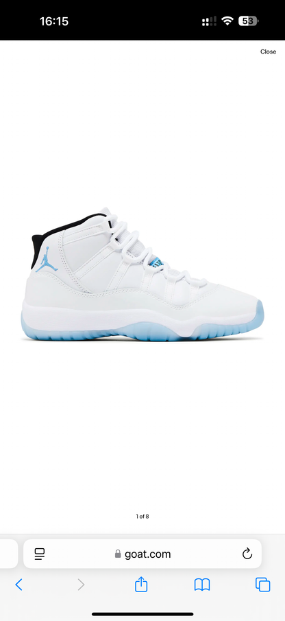Jordan 11 'legend blue' gs (2024)