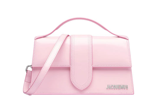 Borsa Jacquemus Le Grand Bambino Pink Silver