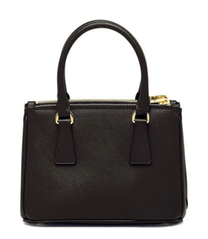 Borsa Prada Galleria mini in saffiano Black in vernice