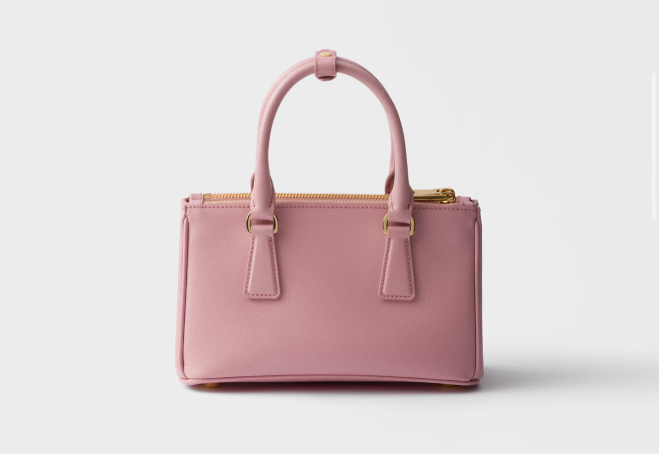 Borsa Prada Galleria mini in saffiano pink