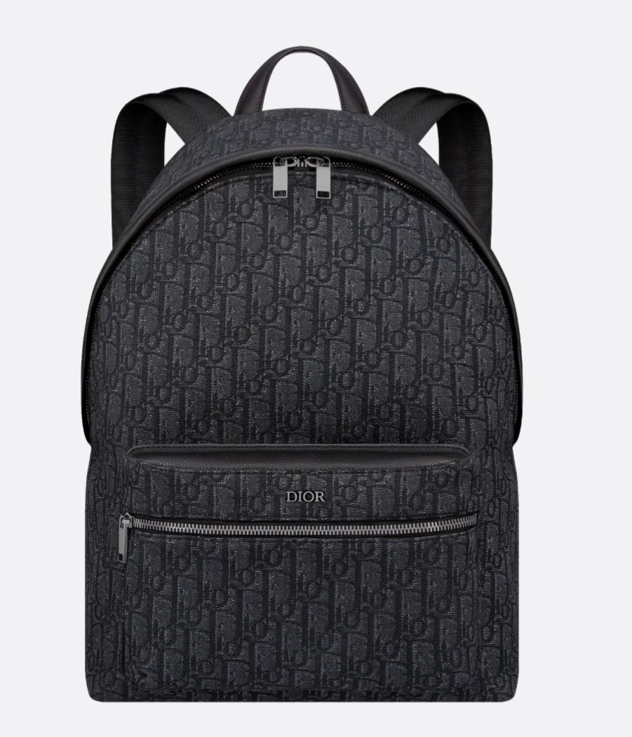 Zaino Dior Rider Jacquard Oblique Black