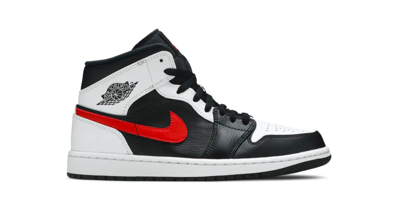 Jordan 1 Mid 'chile red white'