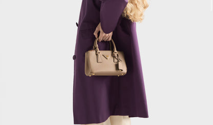 Borsa Prada Galleria mini in saffiano Brown