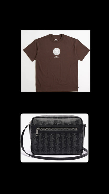 BUNDLE: T-Shirt Nike SB Yuto; Borsa a tracolla Lacoste black