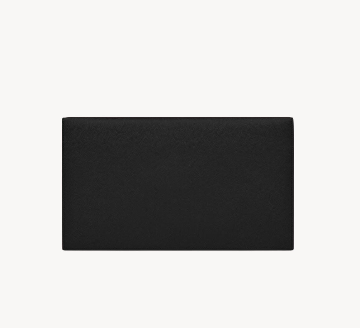 POCHETTE UPTOWN IN PELLE GOFFRATA GRAIN DE POUDRE