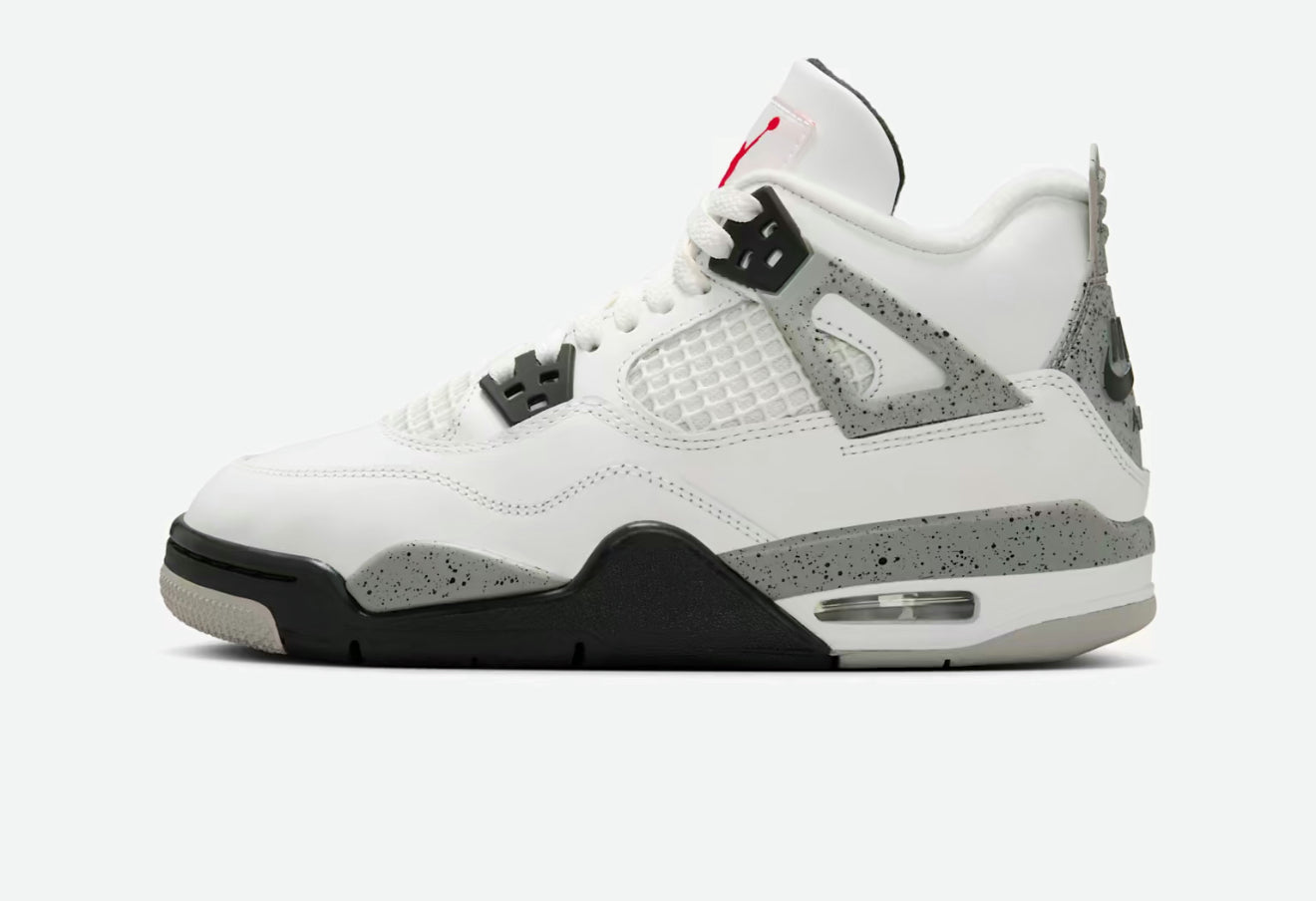 Jordan 4 Retro 'white cement' GS(2025)