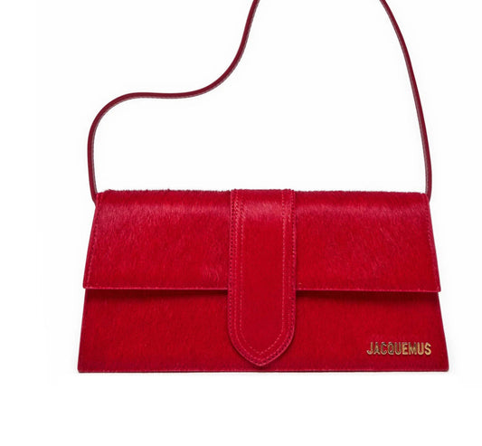 Jacquemus Le Bambino Long Leopard Red