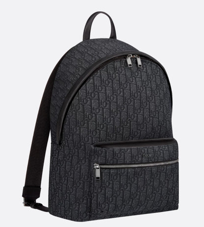 Zaino Dior Rider Jacquard Oblique Black
