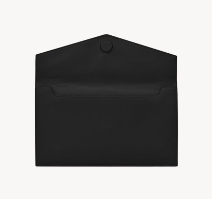 POCHETTE UPTOWN IN PELLE GOFFRATA GRAIN DE POUDRE