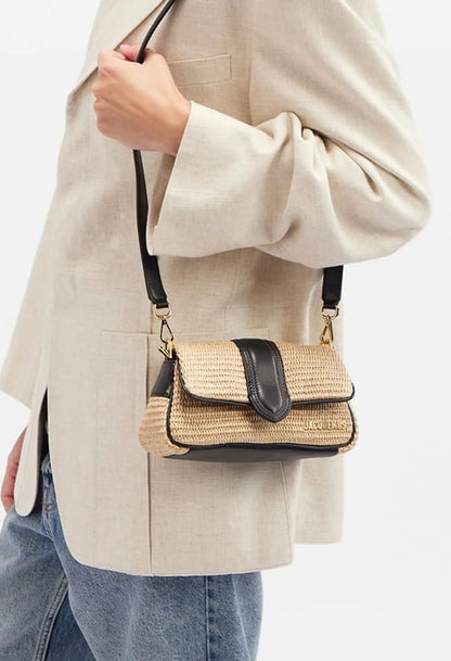 Jacquemus Le Petit Bambinou Rafia ‘ivory black’