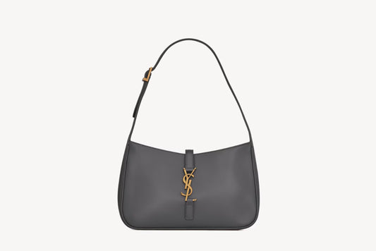 Borsa Saint Laurent LE 5 À 7 in pelle liscia 'STORM'
