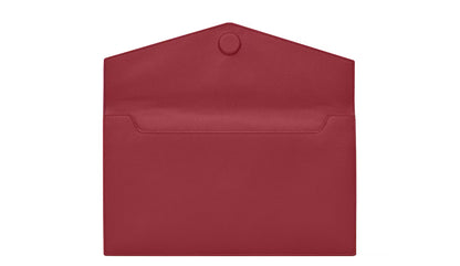 Pochette Uptown Saint Laurent Rossa in pelle goffrata