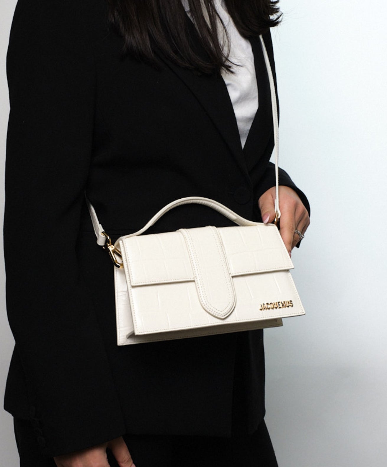 Jacquemus Le Grand Bambino Cocco Bianca