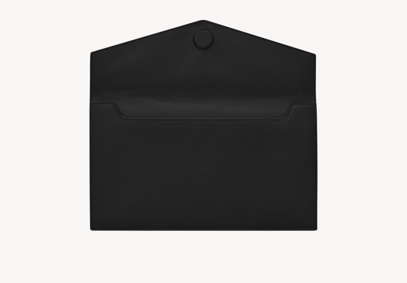 Pochette Saint Laurent Uptown in pelle goffrata Grain de poudre