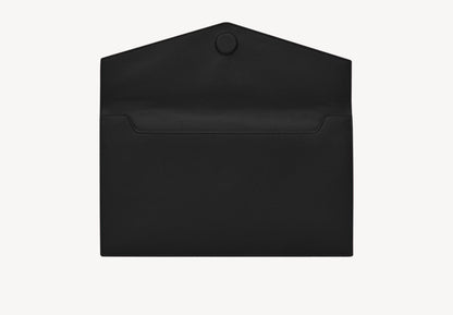 Pochette Saint Laurent Uptown in pelle goffrata Grain de poudre
