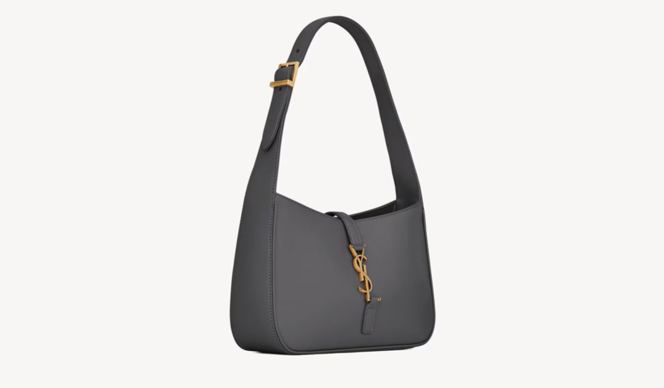Borsa Saint Laurent LE 5 À 7 in pelle liscia 'STORM'