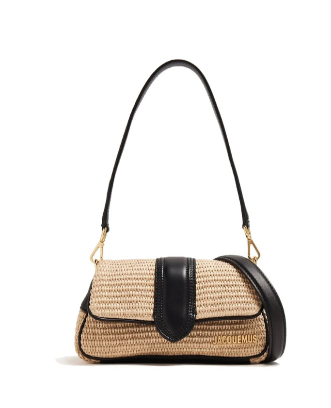 Jacquemus Le Petit Bambinou Rafia ‘ivory black’