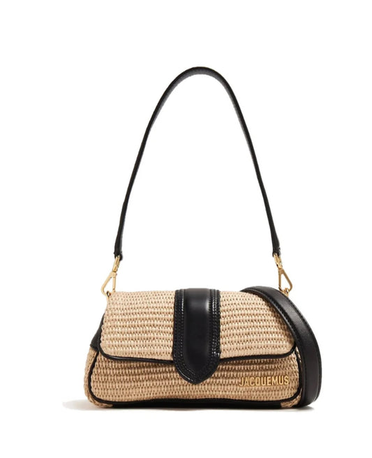 Jacquemus Le Petit Bambinou Rafia ‘ivory black’