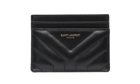 SAINT LAURENT PARIS CARD CASE CASSANDRE LAMBSKIN